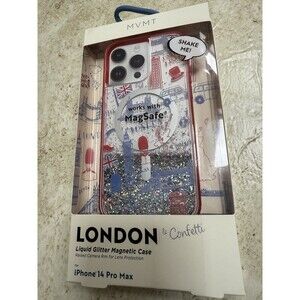 iPhone 14 Pro Max Case London Liquid Glitter Magnetic Case MagSafe New